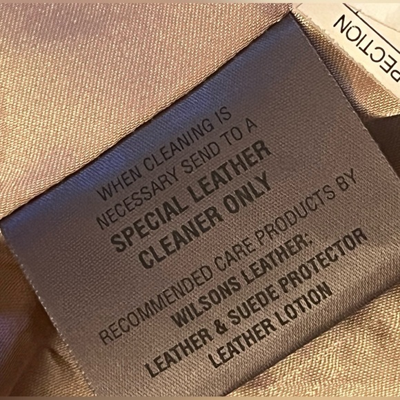 Y2K Vintage Beige Genuine Wilson Leather Maxima Blazer Sz M Button - Picture 10 of 11